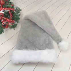 Lång Julhatt Plysch Tomtehatt Julfesthatt Julfestdekor Rosa Double layer><noscript><img width=