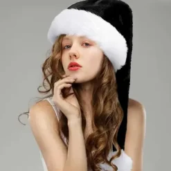 Lång julhatt, vuxen tomtehatt för kvinnor män, tomtehatt, Vuxen> Huvudbonader