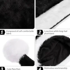 Lång julhatt, vuxen tomtehatt för kvinnor män, tomtehatt, Vuxen><noscript><img width=