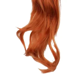 Lång lockig orange peruk för kvinnor för cosplayfester><noscript><img width=