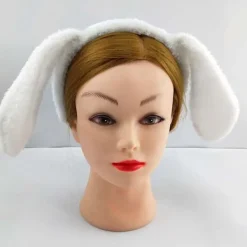 FMYSJ Långa Öron Hund Hårband + Rosett + Svans Set Cosplay Djur Hårband För Fest (FMY)><noscript><img width=