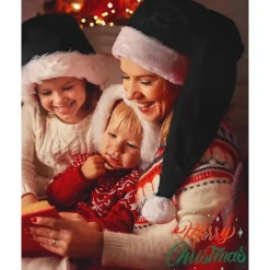 Långa Tomteluvor Jul Sammet Julluvor För Vuxna Håller Värmen Vinter Juldräkt Premium><noscript><img width=