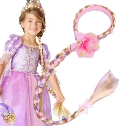 Långt Prinsesshårsprydnad 29" Cosplay Flätad Peruk för> Peruker