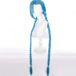 LOL Karaktär Jinx Cosplay Peruk Blå Lång Peruk 120cm Y - Perfet[YDE]><noscript><img width=