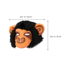 Läskig Apgrej Huvudbonad Kostym Mask för Dansuppträdande och Karneval i 1 Set><noscript><img width=