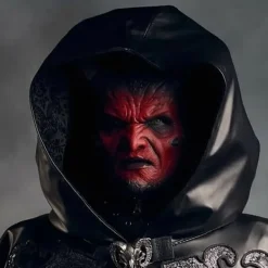 Läskig Halloween Mask Ikari Demon Latex Mask Djävul Realistisk Mask för Vuxen Skräck Djävul Horn Spille Skräckgåva Halloween Gåva[mo] As shown><noscript><img width=