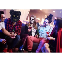 Läskig Halloween-mask Björnhar Mask, Blodig Plyschhuvudmask, Ha><noscript><img width=