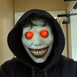 Läskig Halloween-mask för vuxna - Leende demoner, skräckmasker Cosplay Krypande Halloween-kostymrekvisita för Halloweenfest Karneval Cosplay><noscript><img width=
