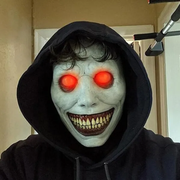 Läskig Halloween-mask för vuxna - Leende demoner, skräckmasker Cosplay Krypande Halloween-kostymrekvisita för Halloweenfest Karneval Cosplay> Masker