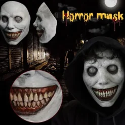 Läskig Halloween-mask för vuxna - Leende demoner, skräckmasker cosplay läskiga Halloween-kostymprylar för Halloween-fest karneval cosplay (1 st)><noscript><img width=