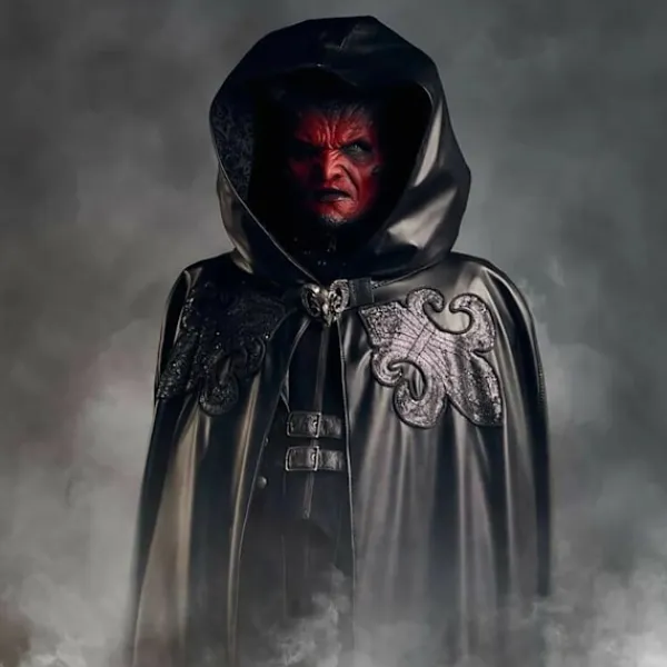 Läskig Halloweenmask Ikari Demon Latexmask Djävul Realistisk Mask för Vuxen Skräck Djävulshorn Spille Skräckgåva Halloweengåva{SL} As shown> Masker