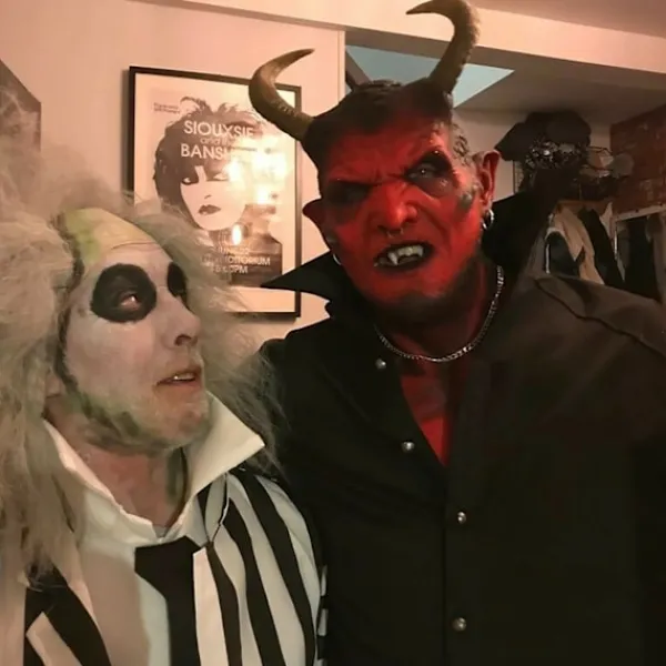 Läskig Halloweenmask Ikari Demon Latexmask Djävul Realistisk Mask för Vuxen Skräck Djävulshorn Spille Skräckgåva Halloweengåva{SL} As shown> Masker