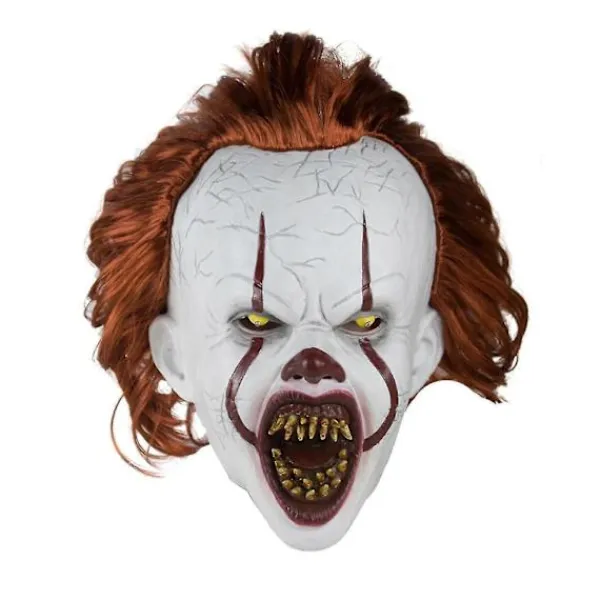 Läskig It Pennywise Krypande Clown Mask, Cosplay & Dekoration Halloweenfest Rekvisita Not Glowing> Masker