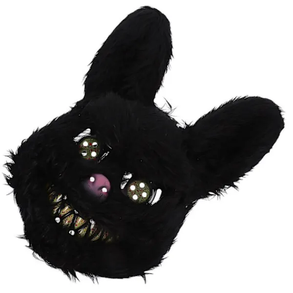 Läskig Kanin Mask Halloween Party Maskerad Stil Svart Plast 1st> Masker
