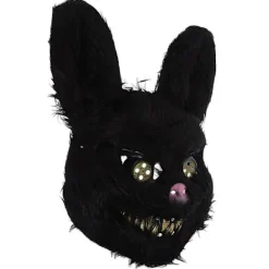 Läskig Kanin Mask Halloween Party Maskerad Stil Svart Plast 1st><noscript><img width=