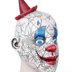 Läskig och kuslig djävulsmask Halloween rolig clownmask för vuxna Halloween kostym Cosplay rekvisita Joker mask> Masker