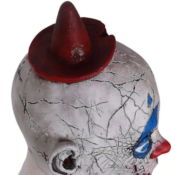 Läskig och kuslig djävulsmask Halloween rolig clownmask för vuxna Halloween kostym Cosplay rekvisita Joker mask> Masker