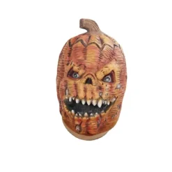 LAIQIANKUI Läskig Pumpa Mask Latex Helansiktsöverdrag Kostym Rekvisita För Halloween> Masker