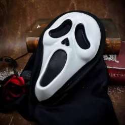 FMYSJ Läskig Spökansikte Blodig Bling Mask - Halloween Kostymrekvisita för Vuxna & Barn, Skräck Cosplay Tillbehör - FKB (FMY) A> Masker