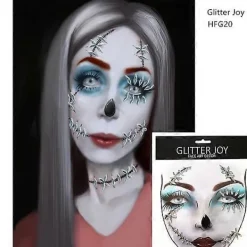 Läskiga Halloween Smink Ornament> Smink