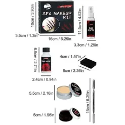 Låtsasblod Smink Blodspray, Tvättbart Blodsmink för Vampyr Cosplays Blod><noscript><img width=