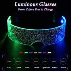 Lysande glasögon, LED-glasögon, Cyberpunk LED-glasögon, F><noscript><img width=