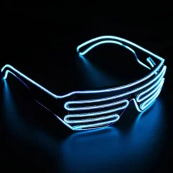 Lysande Glasögon Lysande Coola Glasögon, LED Partyglasögon Glödande Ögonglasögon Leksak Glasögon För Halloween (ShiKai)> Tillbehör