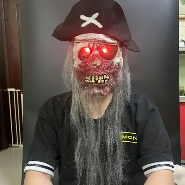 Lysande Pirat Halloween Maskeraddräkt Tillbehör> Masker