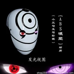 Lysande Sharingan Cosplay Rekvisita Obito Hjälm Mask_Billiga Gåvor><noscript><img width=