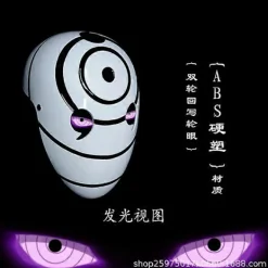 Lysande Sharingan Cosplay Rekvisita Obito Hjälm Mask_Billiga Gåvor><noscript><img width=