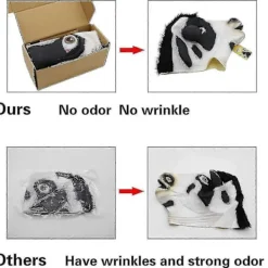 FMYSJ Lyxig Halloween Kostym Maskerad Latex Djurhuvud Mask Ko (FMY)><noscript><img width=