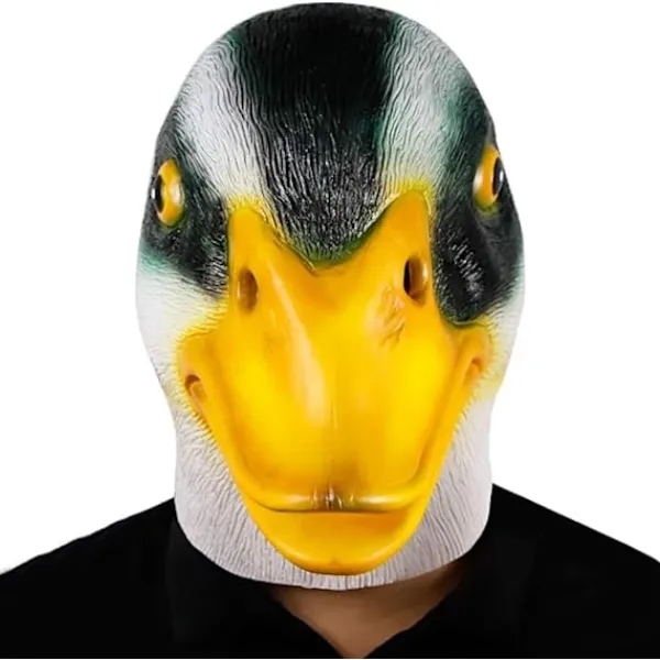 Lyxig Halloween-mask Ankamask i Latex Djurmask Fancy D> Masker