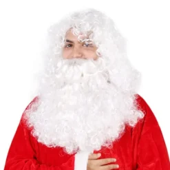 Lyxig Jultomte, Jultomte cosplay-uppträdandekostym, delad b> Tillbehör