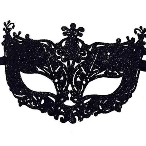 Jettbuying Lyxig venetiansk maskeradmask Kvinnor Flickor Sexig Fox Eye Mask F ONESIZE> Masker