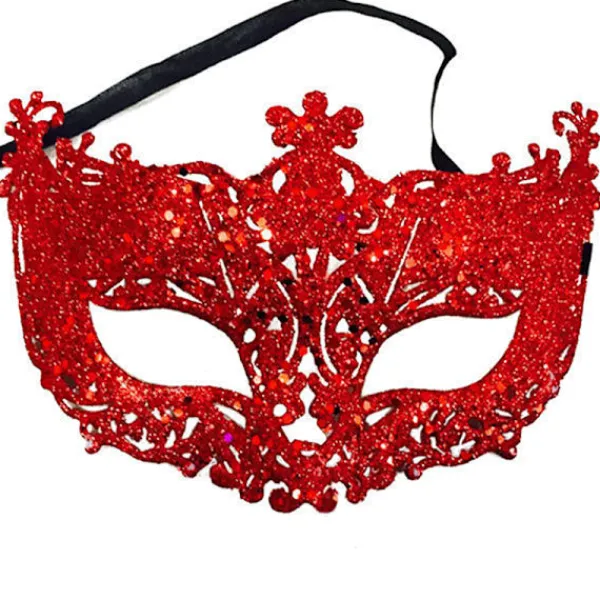 Jettbuying Lyxig venetiansk maskeradmask Kvinnor Flickor Sexig Fox Eye Mask F ONESIZE> Masker