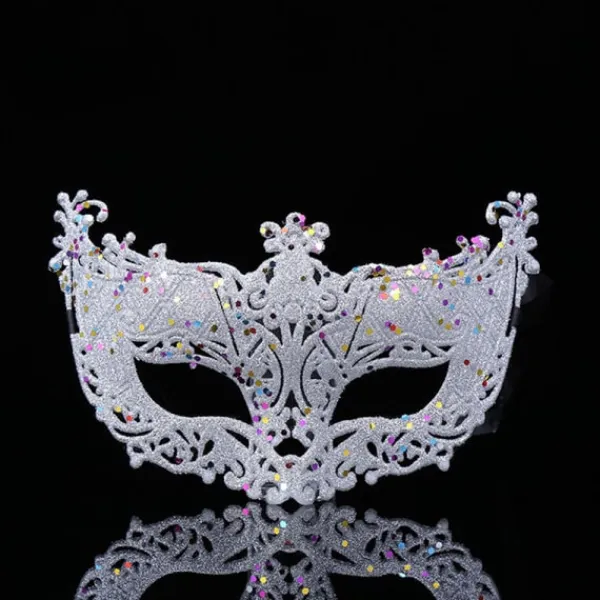 Lyxig Venetiansk Maskeradmask Dam Flickor Sexig Rävmask F Röd ONESIZE Röd> Masker