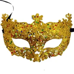 Lyxig Venetiansk Maskeradmask Dam Flickor Sexig Rävmask F Röd ONESIZE Röd><noscript><img width=