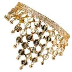 Magdans huvudband gyllene magdans huvudbonad hårband dans kostym smycken tillbehör> Huvudbonader