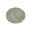 EASTVAPS Magisk mynt i Half Dollar-stil – Silvermetallrekvisita för fingerfärdighet, trick och myntillusioner> Tillbehör
