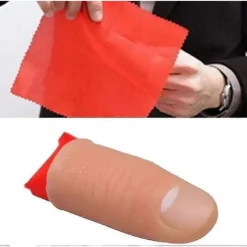 Magiska Fingrar Falska Fingrar Mjuka Tummspetsar Scenföreställningsrekvisita Skämtleksaker Med Röd Siden Träningsduk (2st)> Tillbehör