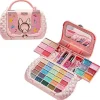 Makeup Set for Kids Beauty Toys Small Bag Washable Pretend Makeup Cosmetics Toys with Mirror Non-Toxic> Smink