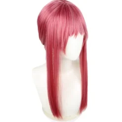 CNMR Makima Röd Long Braid Peruk 70CM Cosplay Kostym Motorsåg zy><noscript><img width=