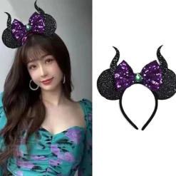 Maleficent Musöron Huvudband för Halloween Cosplay Festfavoriter><noscript><img width=