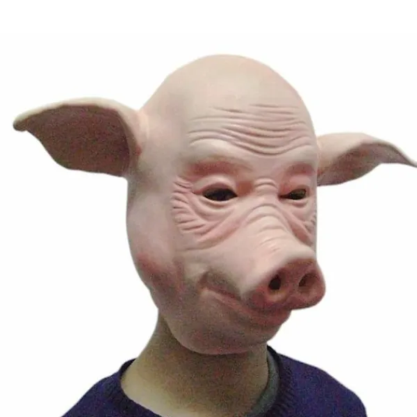 Mardi Gras Mask Gris Mask Gummimask Kostym Full Mask Kostym Fancy> Masker