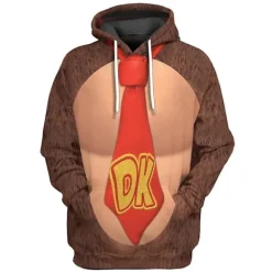 Mario Luigi Peach Bowser Kostym Vuxna Hoodies Unisex Långärmad Tröjor Super Mario Bros Film Huvtröja Cosplay Kostymer 2XL | Fyndiq> Dräkter