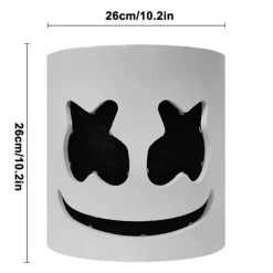 Marshmello DJ-mask för Halloween Cosplay och Maskeradfester [JSR]><noscript><img width=