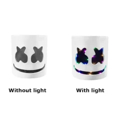 Marshmello DJ-mask för Halloween Cosplay och Maskeradfester [JSR]><noscript><img width=