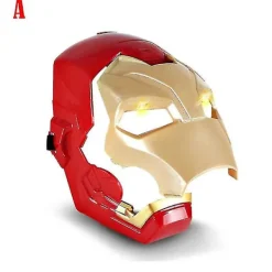 Marvel Avengers 4 Iron Man Captain America Mask Ljus Ljud Hjälm Öppen Mas><noscript><img width=