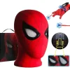 Mascara Spiderman Huvudbonad Cosplay Flyttande Ögon Elektronisk Mask Spider Man 1:1 Haka Kontroll Elastiska Leksaker För Vuxna Barn Present> Tillbehör