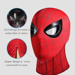 Mascara Spiderman Huvudbonad Cosplay Flyttande Ögon Elektronisk Mask Spider Man 1:1 Haka Kontroll Elastiska Leksaker För Vuxna Barn Present><noscript><img width=
